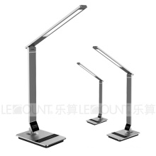 Lampe de table à LED à gradient de gradient en aluminium avec lumière droite (LTB798)